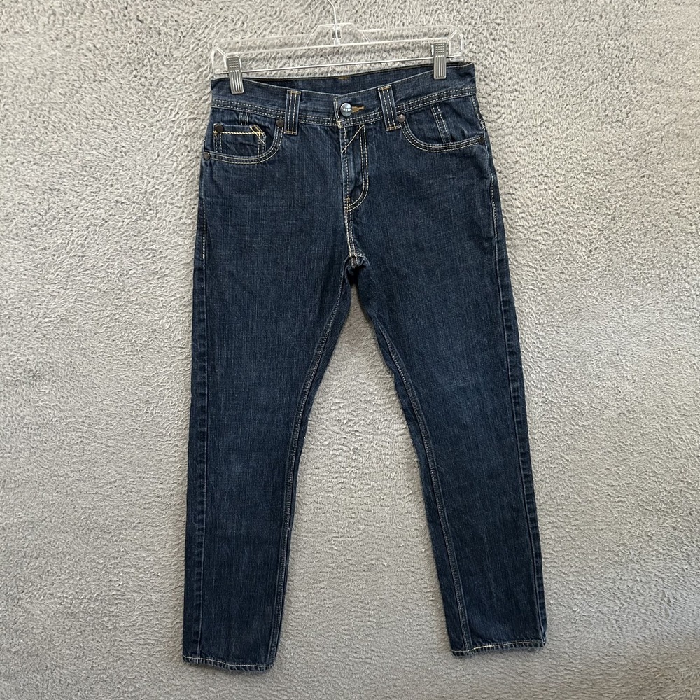 Levis Jeans Mens 30x32 Blue Denim 511 Skinny Dark‎ Wash American Cotton Red Tab